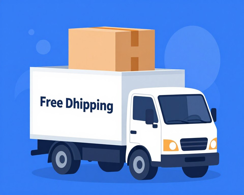 Free shipping delivery truck