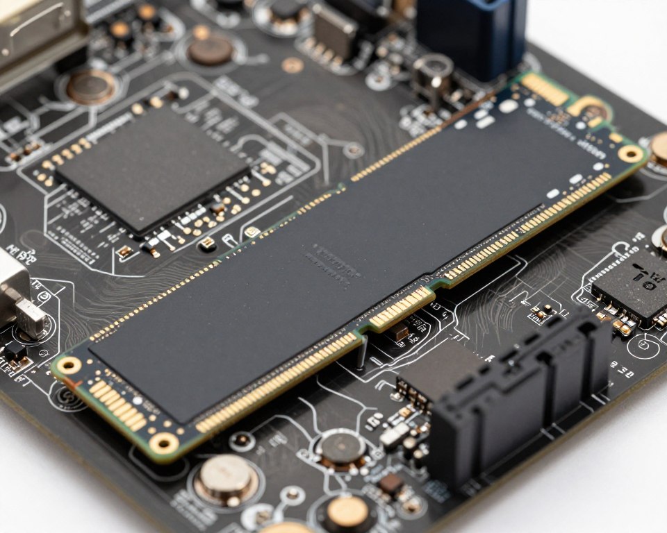 NVMe SSD installed on motherboard M.2 slot