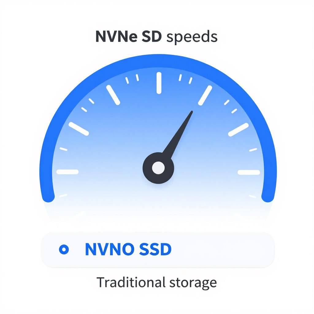 SSD speed comparison illustration